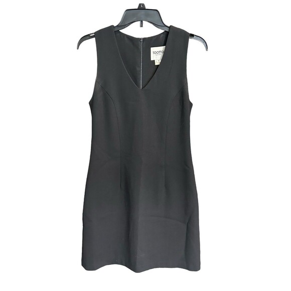 New York Dresses & Skirts - Vintage Tootto New York Brand Size Small 100% Wool Black Sleeveless V Neck AB1-5